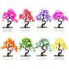 Faux Bonsai Realistic Eye-catching Bright-colored Beautiful Potted Artificial Flower Household Supplies