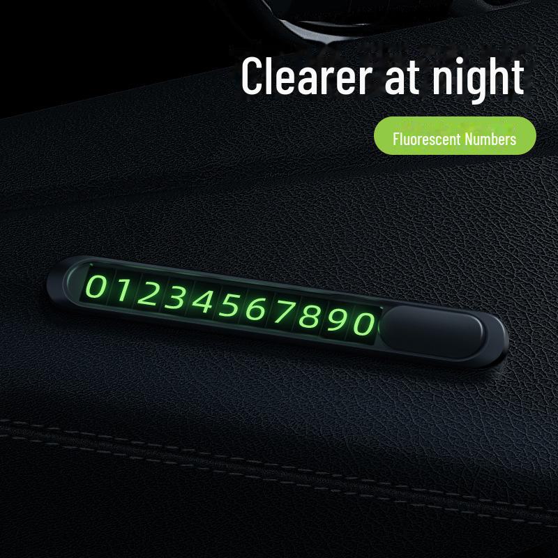 Semn luminos de parcare auto: Afișaj Digital Metalic Creativ Temporar