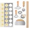 8 Pcs Ravioli Mold Set Include Ravioli Maker Press,Dough Scraper, Dumpling Maker, Ravioli Maker Cutter Set,Pasta Making-yiwu