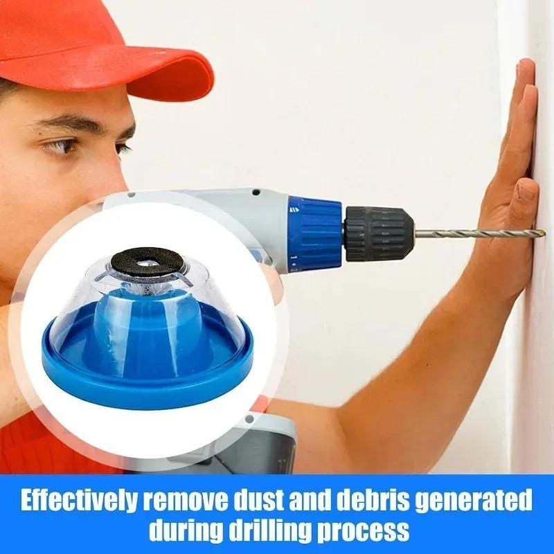 1-8 Stück Staubschutz Staubschutz Verbunden mit Aschebehälter Haushalt Elektrobohrer Zubehör Staubabweisendes und Anti-Asche Gerät, Bohrer