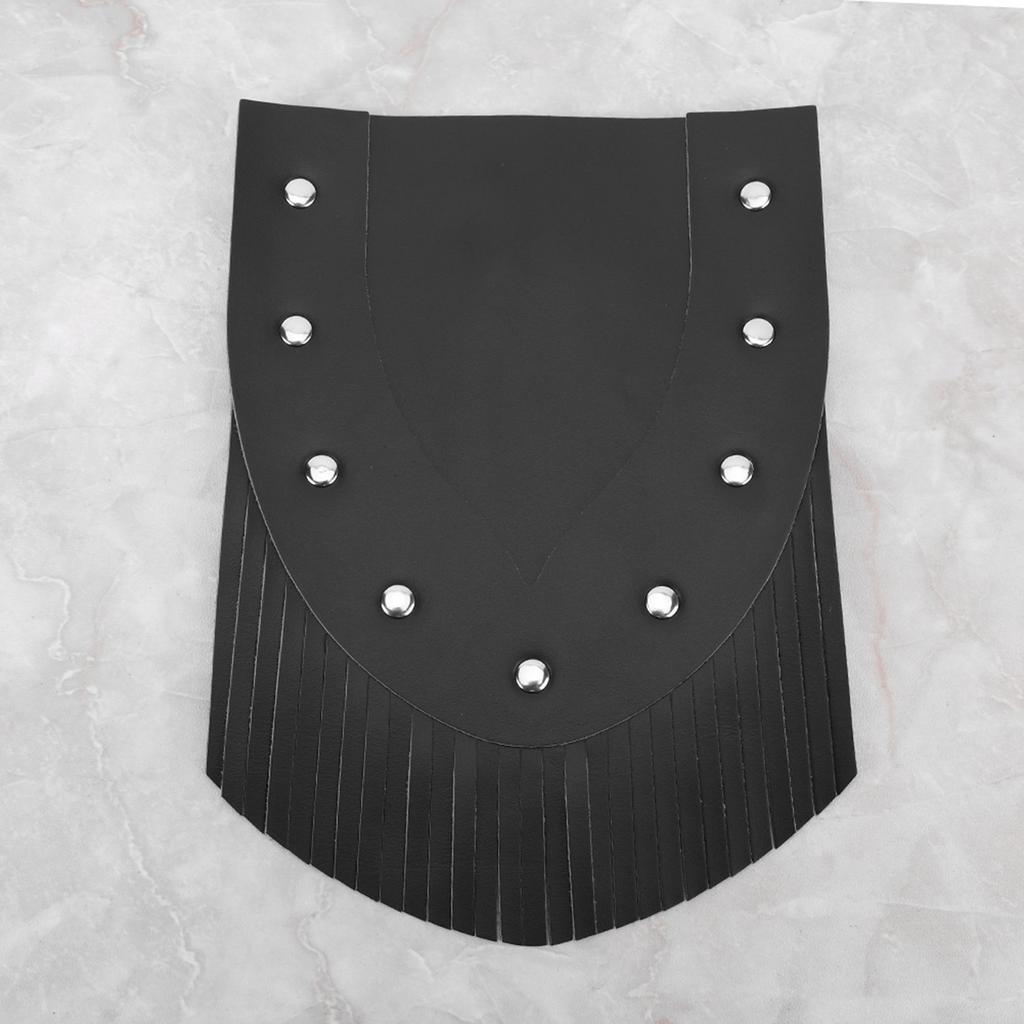 Motorcycle Front Fender Mud Flap With Tassel Motorcycle Modification Accessories(Black)