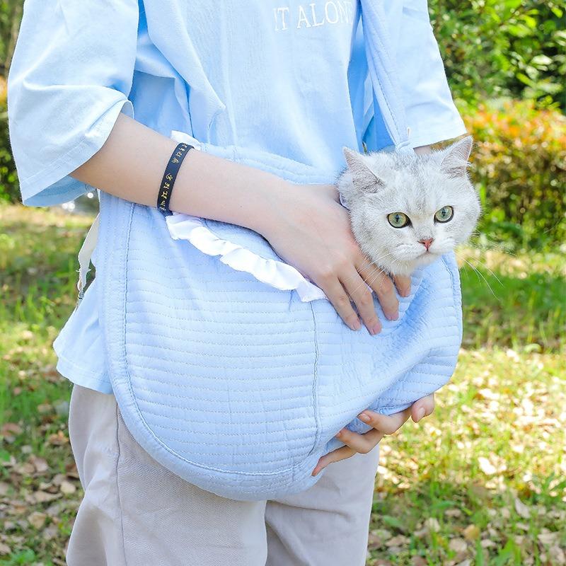 Hot pet backpack Spring/summer cat cross backpack Portable pet shoulder cross bag pet supplies