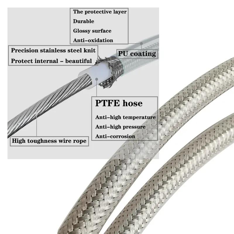 For Harley Sportster / Electra Tour Glide / Road King Motorcycle Braided Stainless Steel Clutch Cable