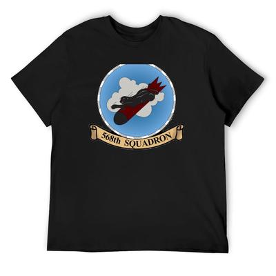 568th Squadron Emblem T-Shirt Baggy Shirts Summer Tops Anime Cheap Stuff Mens T Shirts Casual Stylish