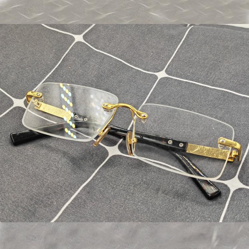 

Очки для чтения из настоящего кристалла дымчатого кварца для мужчин и женщин Custom Crystal Reading +300