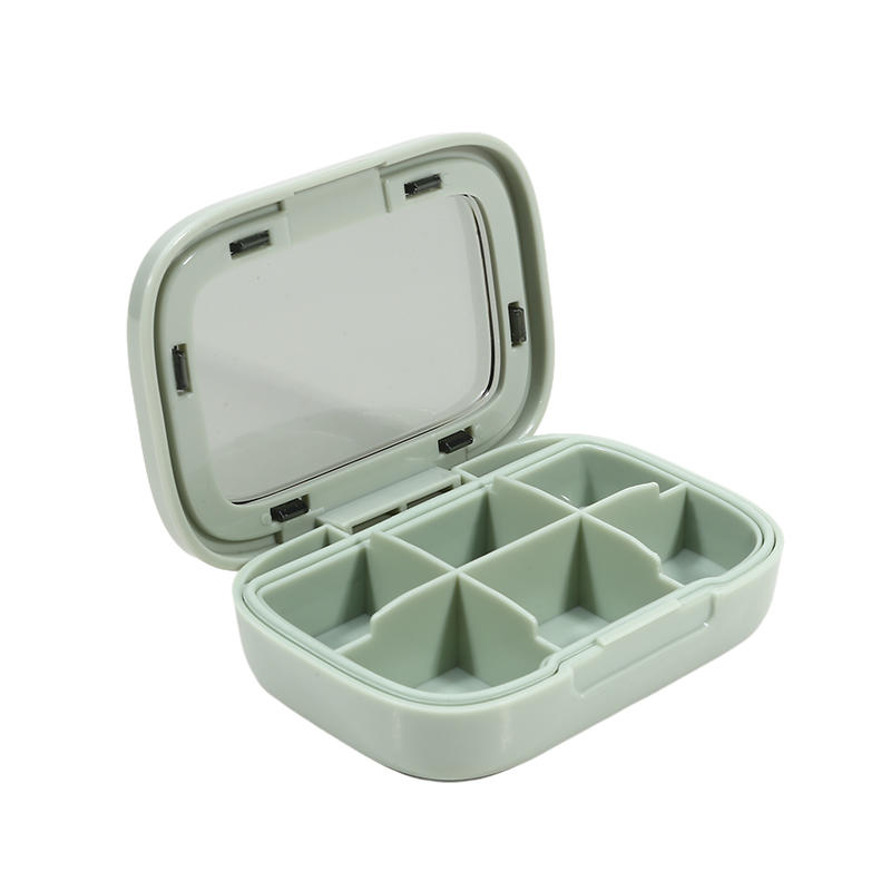 Portable Travel Storage Box Travel Week Medicine Box Transparent Sealed Moisture Proof Plastic Travel Medicine Storage 4/6 Grids