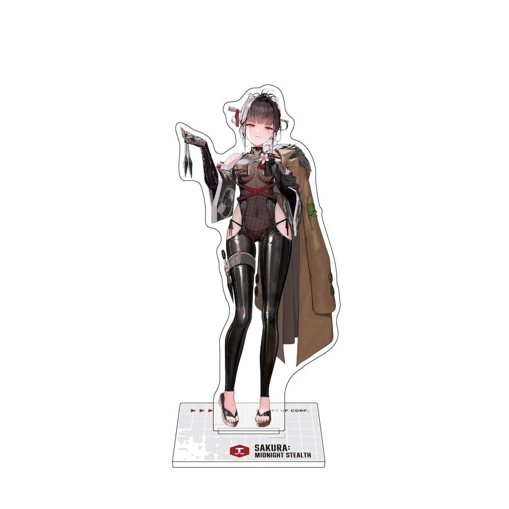 Algernon Product Victory Goddess: NIKKE Acrylic Stand Sakura: Kuroya Mitsukou Approx. W46-100 x H117mm Acrylic