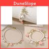 Geometric Heart Pendant Necklace And Bracelet Set For Women With Pearl And Alloy Jewelry