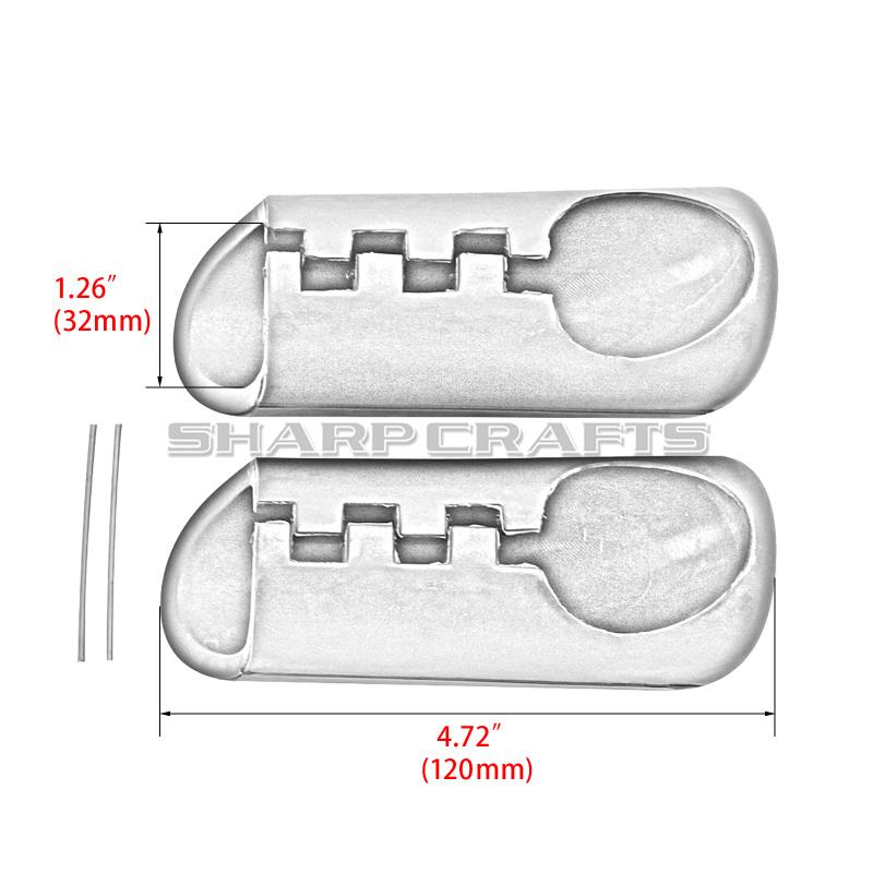 Motorcycle 32mm 1-1/4" Engine Guard Bar Rubber Pegs For Harley Softail Sportster Road King Touring Honda Yamaha Suzuki Kawasaki