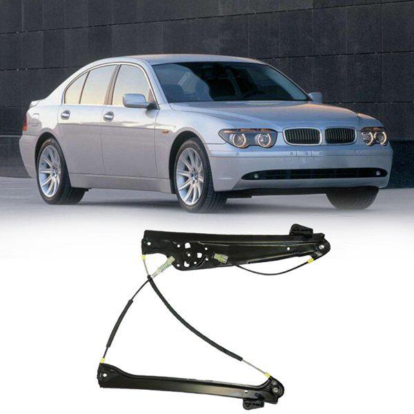 Front Left Power Window Regulator for BMW 745i - Black Metal (1 pc)