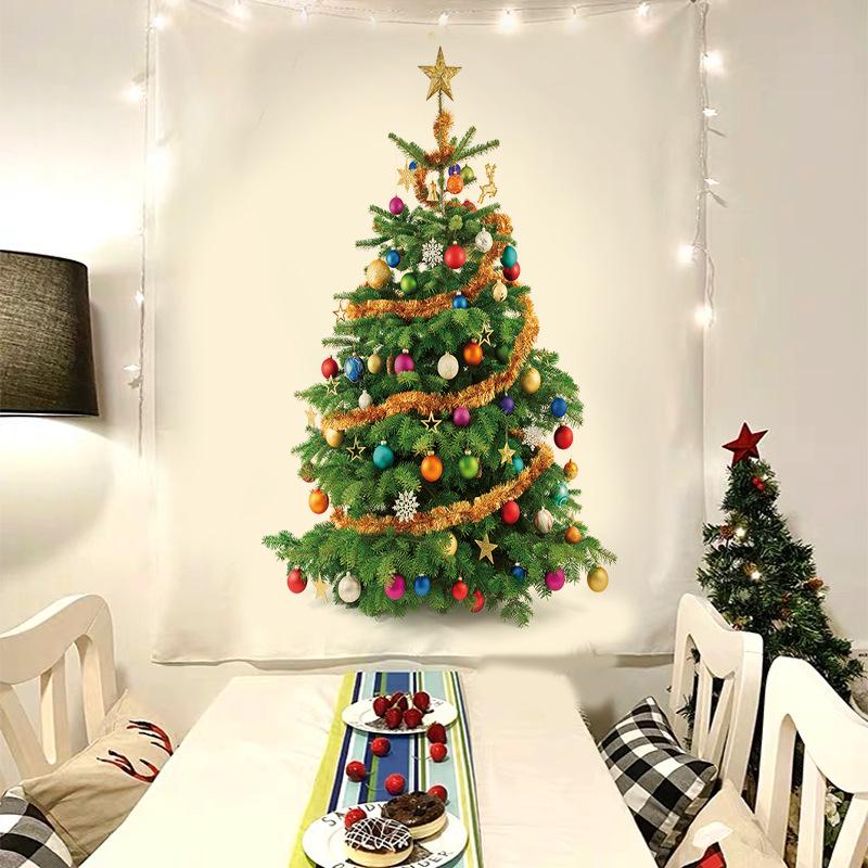 

Сосновая елка гобелен: Простое и свежее праздничное украшение 100x150 cm Portrait Velvet Cloth