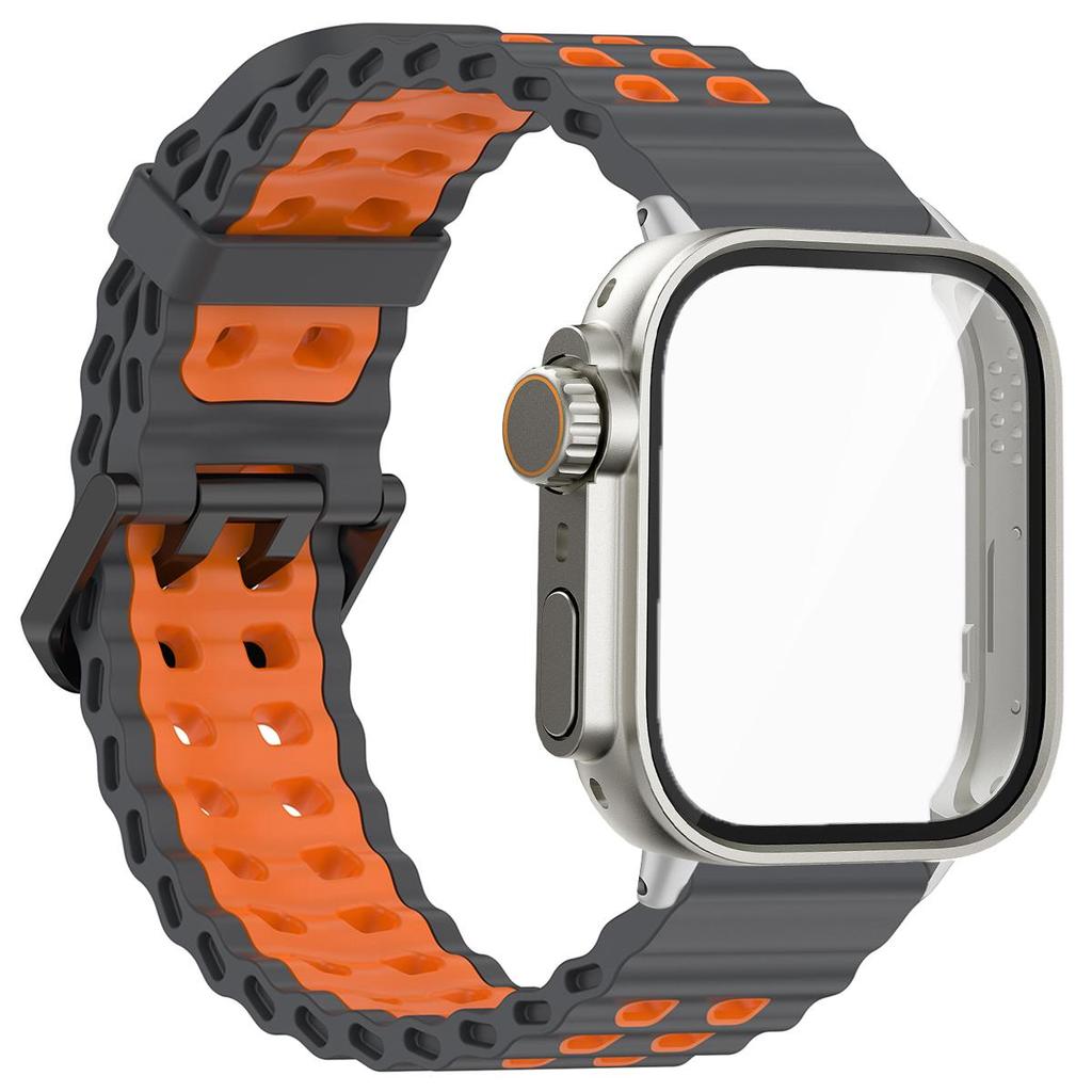 Marine Strap+PC Case for Huawei Watch Fit4 4 Pro Two-tone Strap Ghange To Ultra Cover for Huawei Fit 3 Smartwatch Accessories