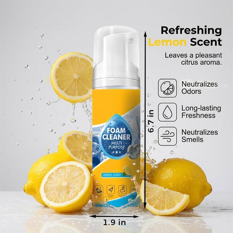 Car Interior Cleaning Kit 150ml Portable Cleaner With Wipes Sponge For Auto Seats Upholstery Carpet Dashboard Plastic Leather