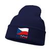 CZECH Flag Warm Winter Hats Knitted Hat Beanie Funny Hat Slouchy Stretchy Knit Cap Unisex Beanie Perfect For Street Style