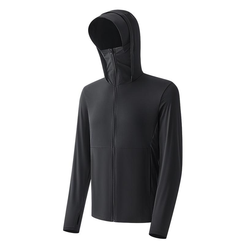 1A Antibacterial Breathable Anti-ultraviolet Couple Sunscreen Clothing Summer Ice Silk Quick-drying Sunscreen Clothing Outdoor Skin Clothing