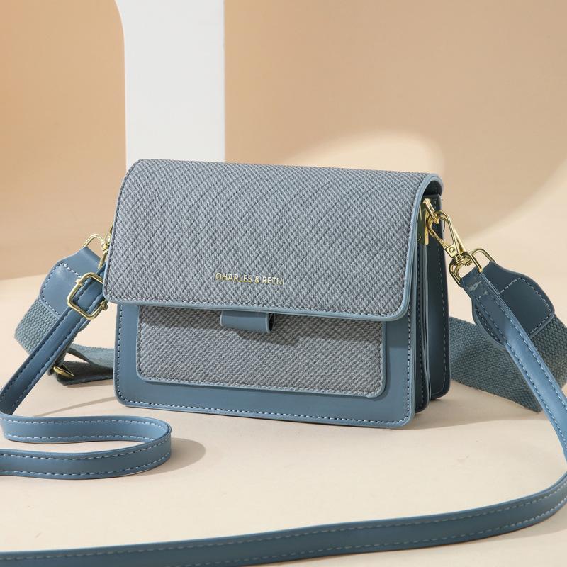 

Bag messenger bag 2025 women s new versatile lazy style shoulder small square bag fashionable large capacity small fragrant style women s bag синий