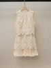 S Family Autumn New Sleeveless French Embroidery Vest Dress for Women