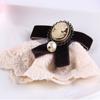 Gifts Delicate Vintage Lady Women Queen Velvet Pearl Elegant Lace Brooch Cameo Girls Brooch
