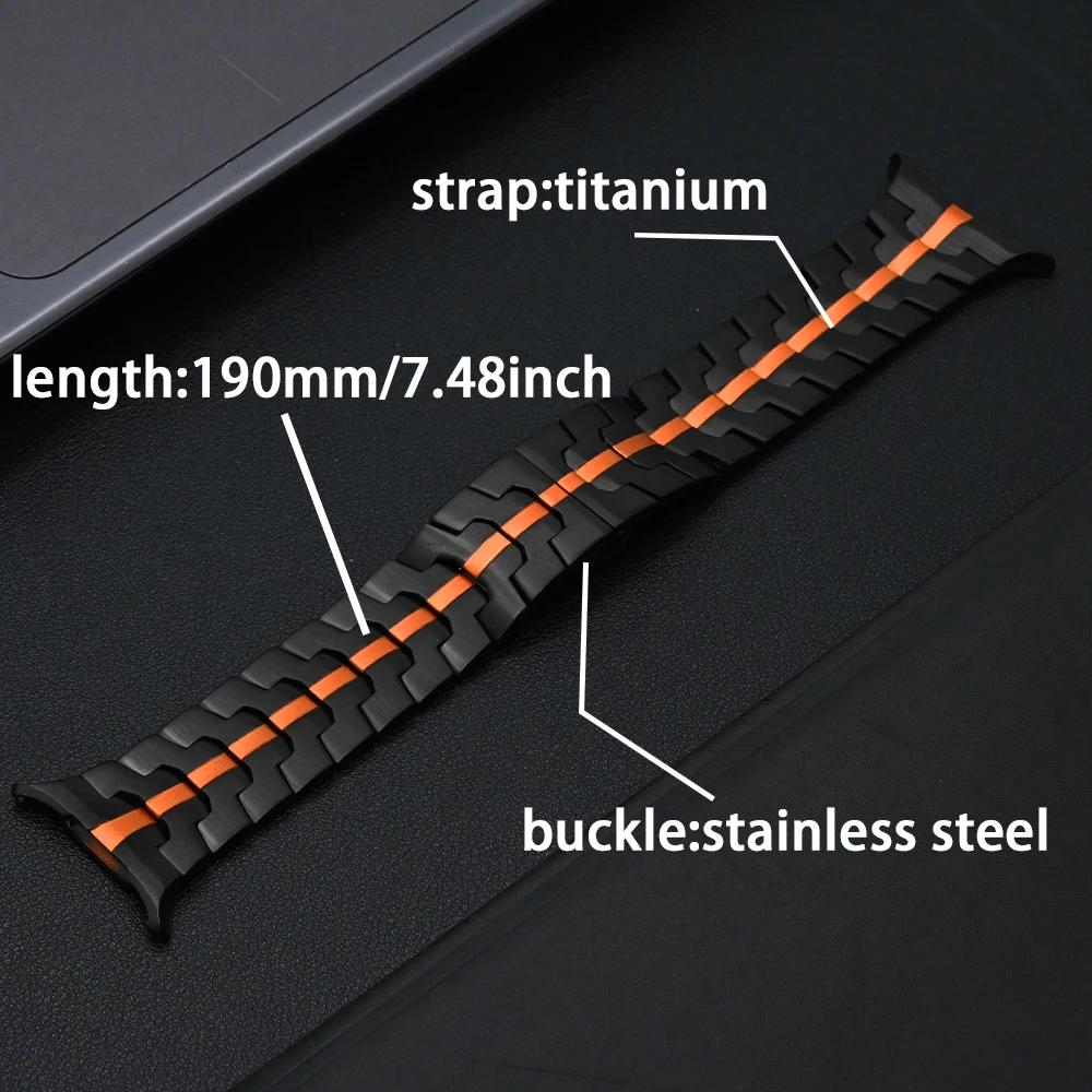 Luxury Men Titanium Bracelet for Samsung Galaxy Ultra Watch 47mm Metal Business Band for SAMSUNG GALAXY ultra 7 47 Straps Correa