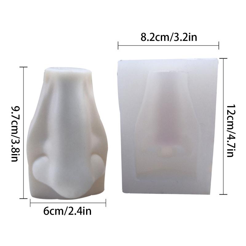 3D DIY Mould Ear Mouth Eye Nose Professional Candle Mold Silicone Flexible Plaster Wax Soap Making Craft Decorating Tool
