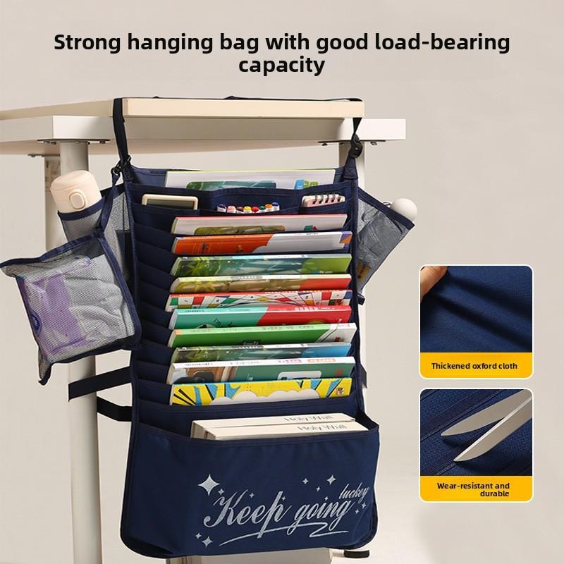 Oxford Cloth Multilayer Wall Mount Organizer With Hanging Design For Classroom And Home Storage
