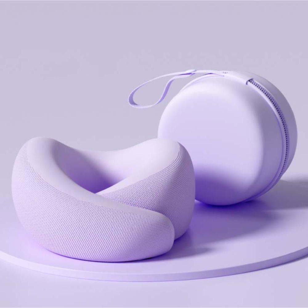 Slow Rebound U-Shaped Neck Pillow Adjustable Memory Foam Travel Neck Pillow Neck Support With Storage Bag Sleep Nap Pillows