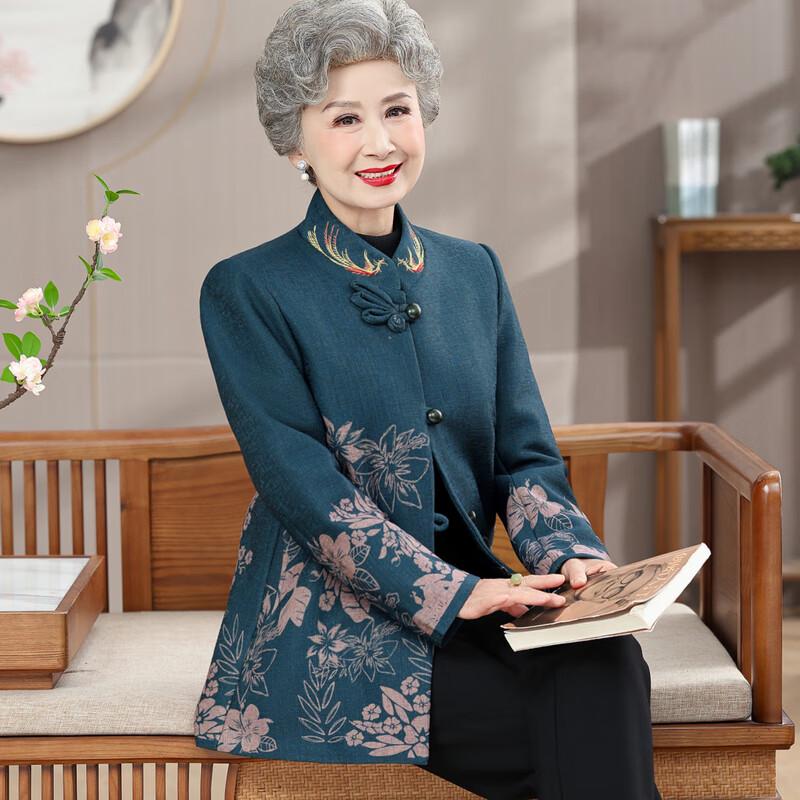 Herbst Tang-Anzug Jacke für ältere Frauen