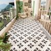 Balcony Floor Mat PVC Leather Washable Carpet Dirty Resistant Easy Clean Non-slip Mats Kitchen Rugs Pet Carpets Home Decoration