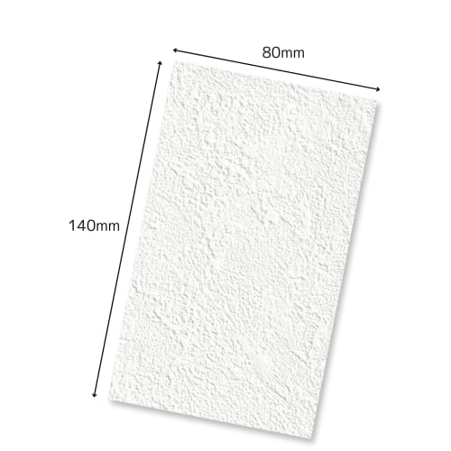 Wallpaper Repair Stickers, Set of 2, Plastered Wall-Look, Stone Grain, Wall Cloth, Easy To Apply Over Wallpaper, Made In Japan, White