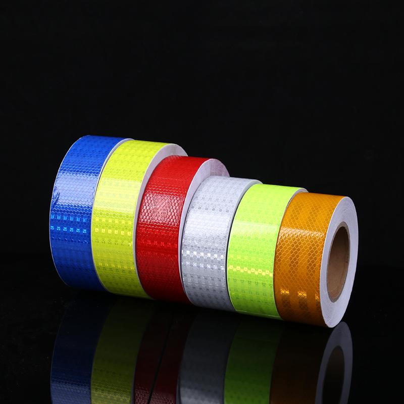 Customized Reflective PVC Sticker: Black & Yellow Arrow Design