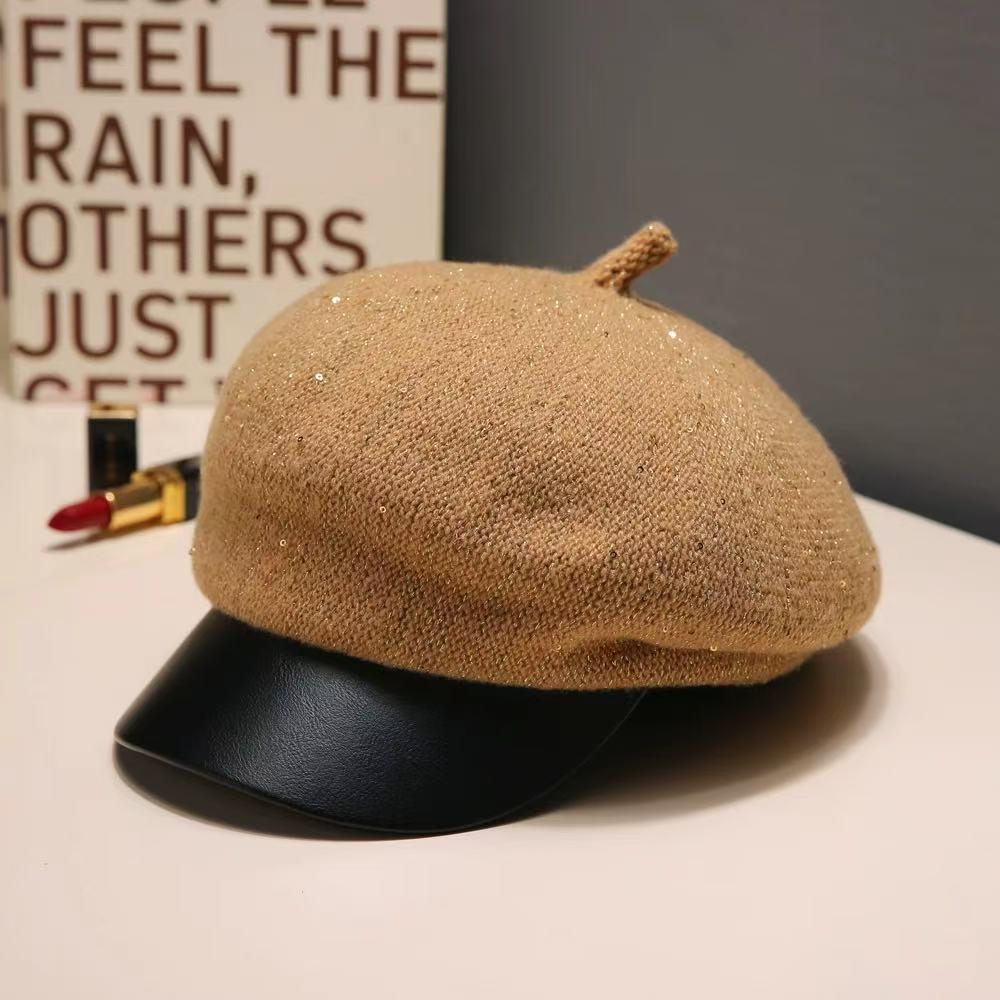 Modern Luxury Octagonal Newsboy Cap - Stylish High-End Accessory