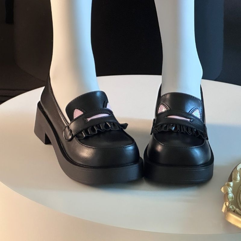 Super Soft and Comfortable Versatile Student Shoes Lolita Japanese College Style Thick Sole Heightening Round Head JK Uniform Shoes