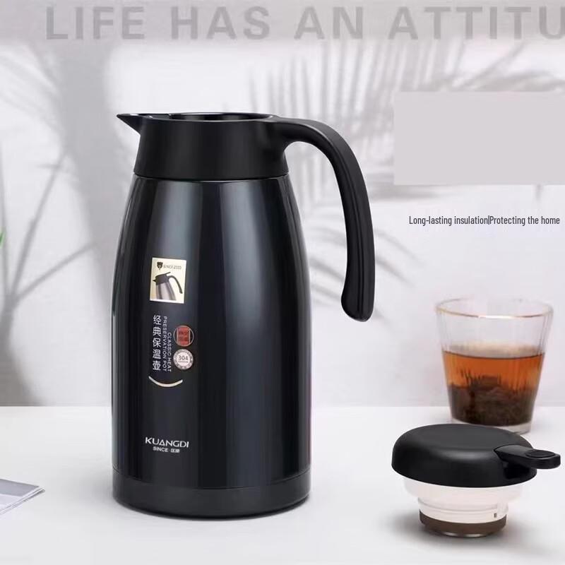 DKADI Large Capacity Stainless Steel Vacuum Thermos with Tea Infuser