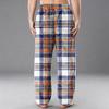 Men's Flannel Pocket Casual Pants, Printed Pocket Casual Pants, Home Sleeping Pants