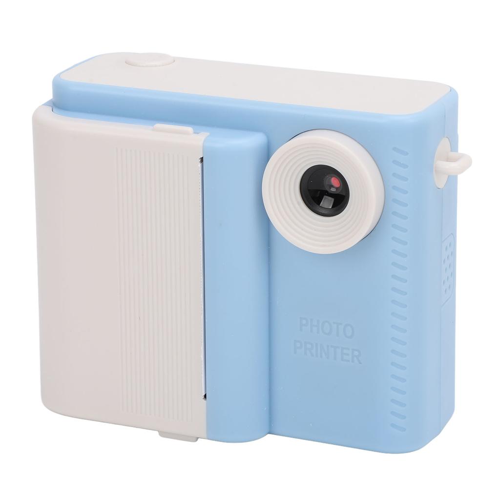 Kids Print Camera with 3 Rolls Printing Paper HD Dual Lens Photo Video Recorder for Outdoor Game