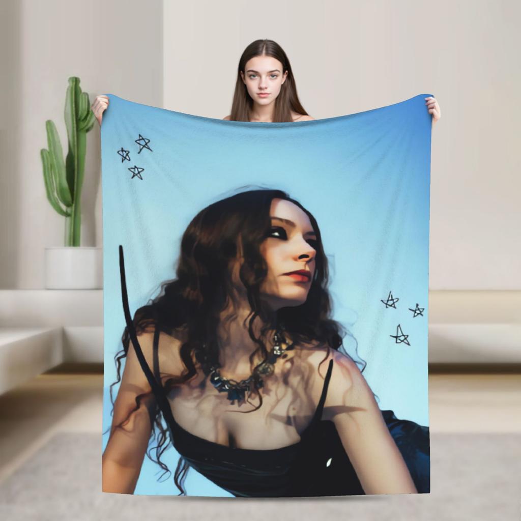 Holly Humberstone Cruel World Flannel Blanket  Super Warm Throw Blanket for Home Decor Street Trend Bedspread Sofa Bed Cover