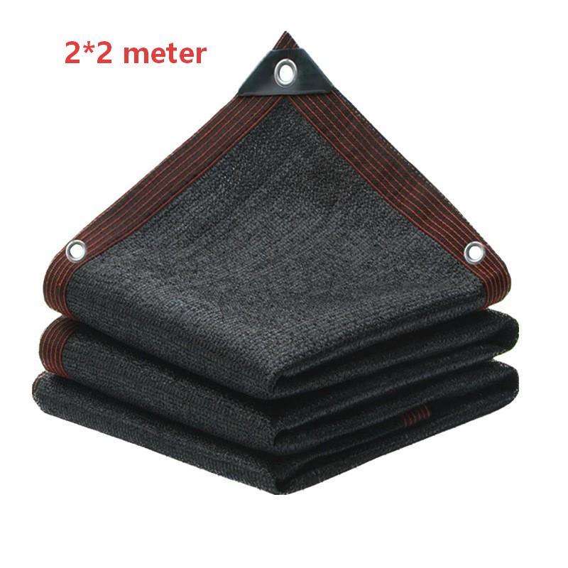 Sun Shade Net Black Breathable UV Protection High Density Sunblock Cloth for Commercial Outdoor Activity Shade Black 2x2 meter