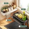 Drain Rack Kitchen Sink Organizer Self-draining Shelf Sponge Holder Dishcloth Faucet Storage Soap Drainer Kitchen Accessories