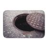 Visual Trick 3D Traps Style Doormat Novelty Manhole Cover Pattern Non Slip Rug for Living Room Bedroom Entrance Hall Floor Mat