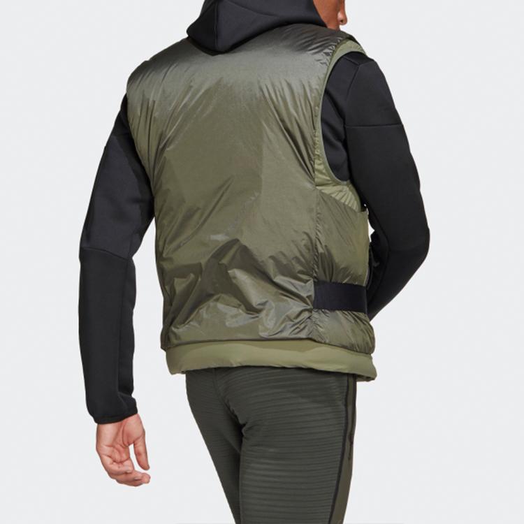 adidas Daunenweste Für Outdoor-Sportarten Herren Oberteile Heritage-Grün FT2418