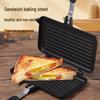 Introducing the "Double-Sided Striped Grill Pan" – perfect for sandwiches, steaks, and eggs.