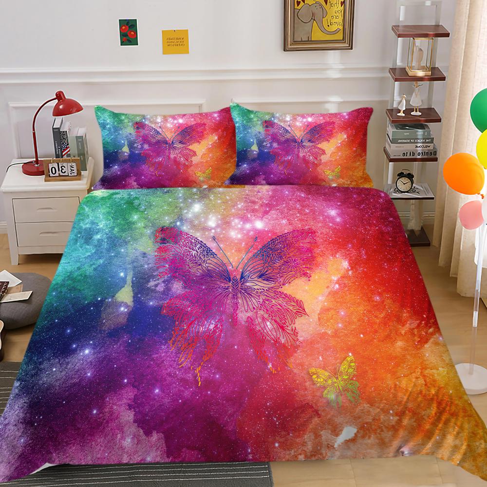 Hot Sell Duvet Cover Starry Animals Home Textiles Queen Size Bedding 3D Romatic Quilt Cover Children Adults Bedding Cover Set