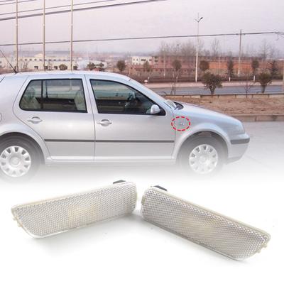 2 Adet Yan İşaret Lambası Muhafazası Aşınmaya Dayanıklı Modifiye Parçalar ABS Dış Uyarı Dönüş Sinyal Lambası Çerçevesi 1JM945071 1JM945072 VW Golf 4 için
