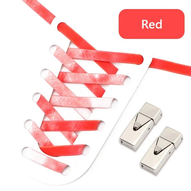 1 Pair Elastic Shoe Laces Rainbow No Tie Shoelaces For Sneaker Men And Women Fashion Leisure Lazy Shoes Lace Rubber Band