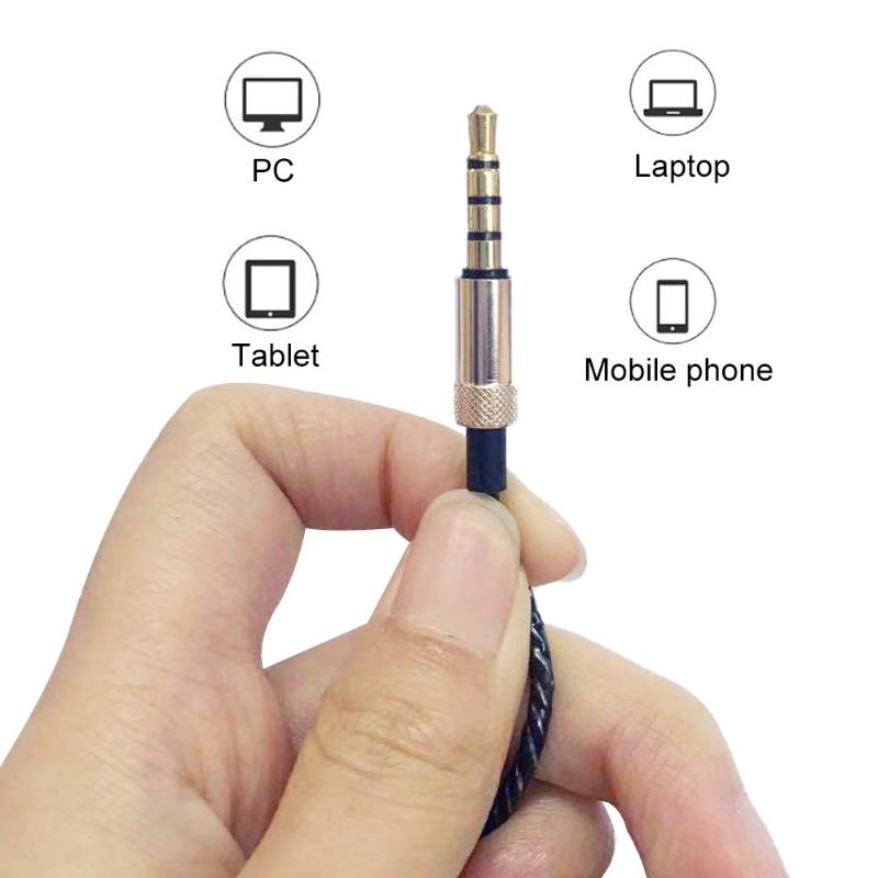 Helmet Headset For Motorcycle 3.5mm Jack 120cm Cable IOS Android Support Clear Communication For Riding