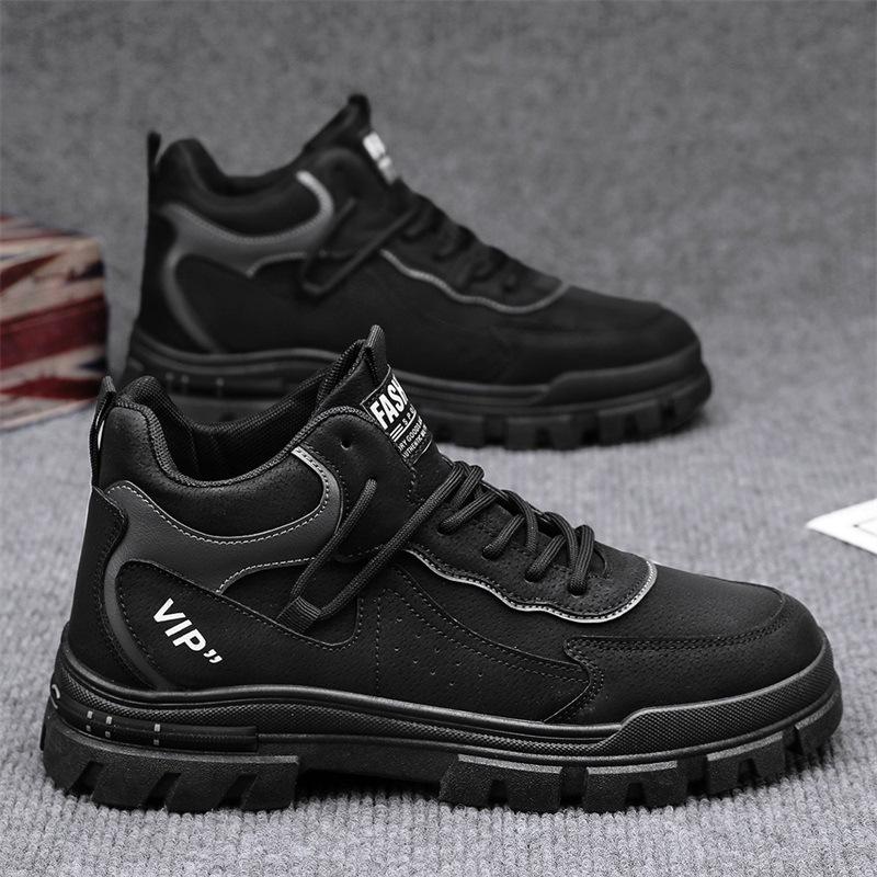 Martin boots 22 autumn new mid-top retro shoes casual platform big yellow boots 39
