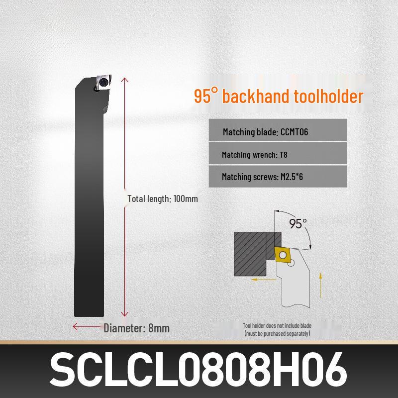 CNC Lathe 95° External Turning Tool Holder for SCLCR06/09 with CCMT Inserts