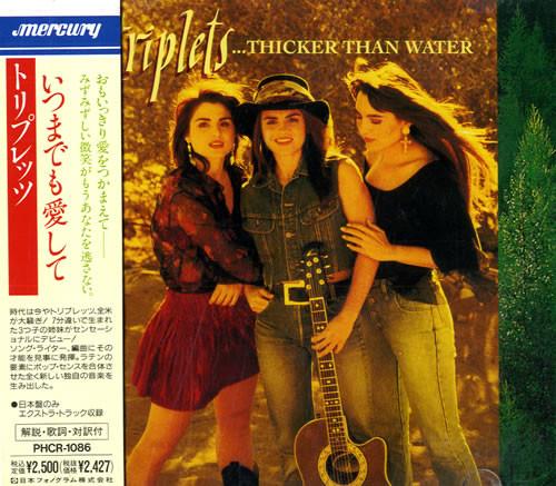 

CD TRIPLETS - ...Thicker Than Water PHCR1086 Mercury 1991 Japan Rock Used