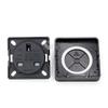 UK Standard Waterproof 13A Outdoor Socket with Square Cover for Construction and Industrial Use