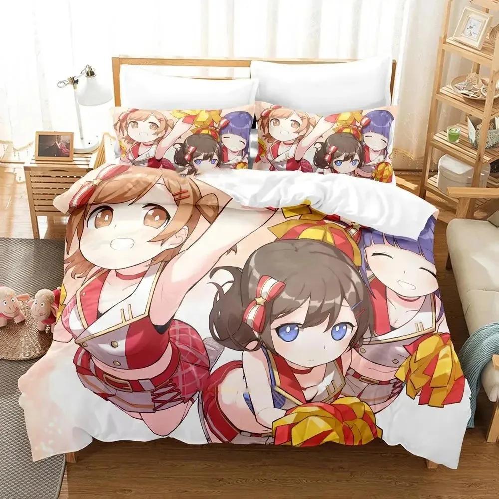 Anime Shoujo Kageki Revue Starlight Bedding Set Duvet Cover Bed Set Quilt Cover Pillowcase Comforter King Queen Size Boys Adult